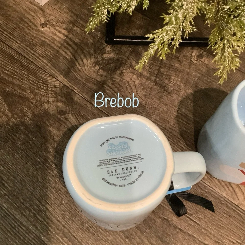 Rae Dunn Frosty the Snowman double sided Mugs ❄️ Set 2 - Picture 4 of 5